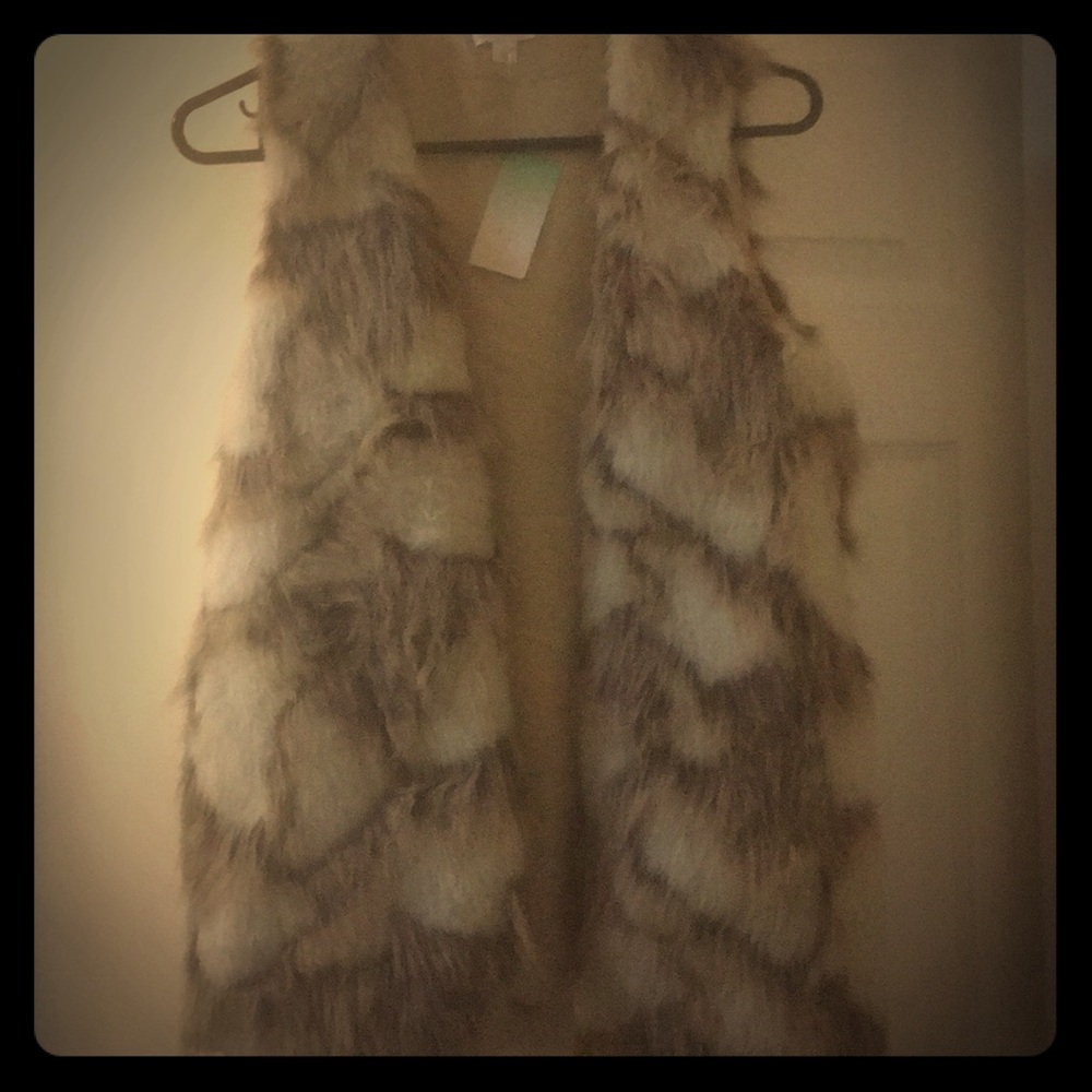 Fox fur vest
